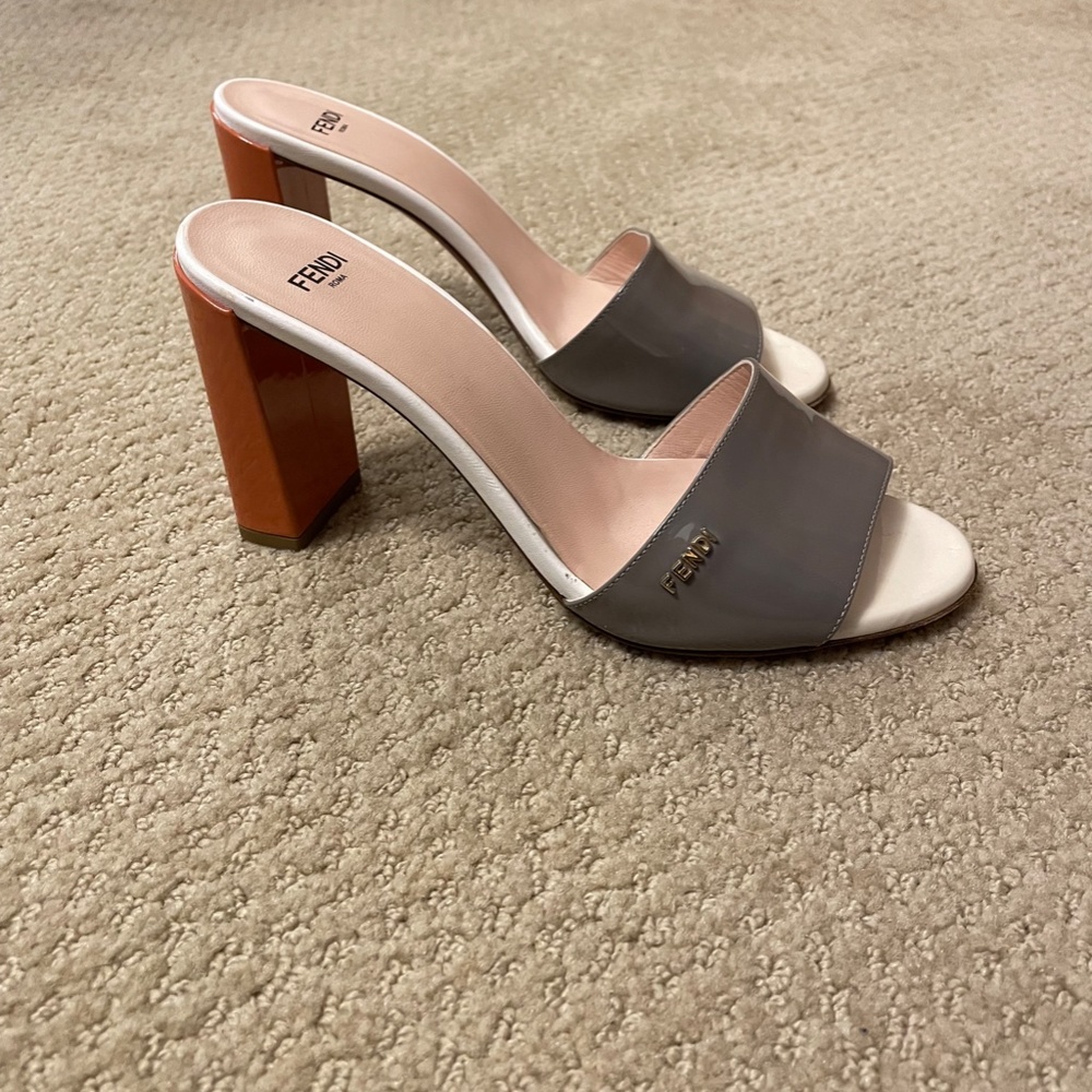 Fendi - Slide-on Heeled Sandals
